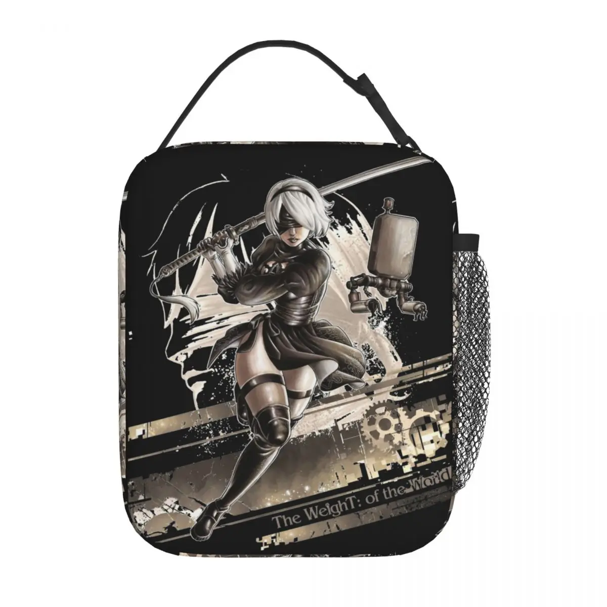 thumbnail image 1 of Bolsa de almuerzo reutilizable The Weight Of The World Nier Automata, 1 of 4