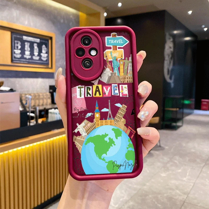 Minimalist Summer World Travel Soft Phone Case