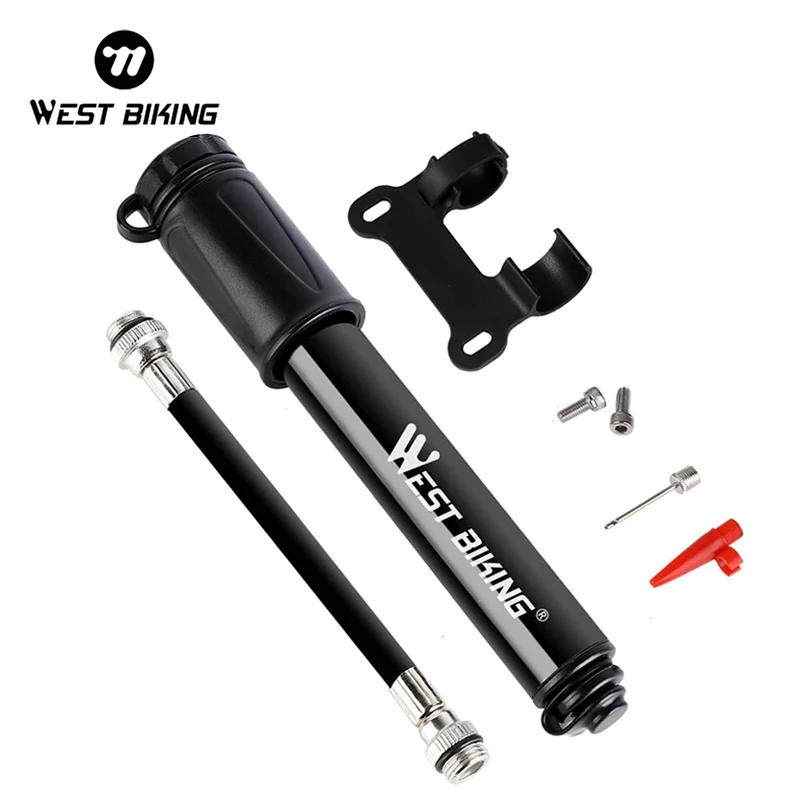 Bike Pump Portable MTB Mini Cycling Tire Inflator Hand Air Pump Scharder Presta Valve Mountain Road Bicycle Accessories
