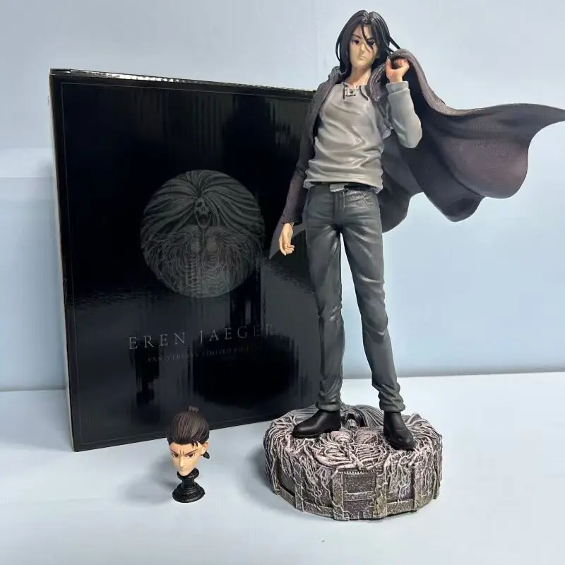 Attack on Titan Eren Jaeger Standing Pose Anime Figure - 30cm Collectible Statue Ornament Toy Gift