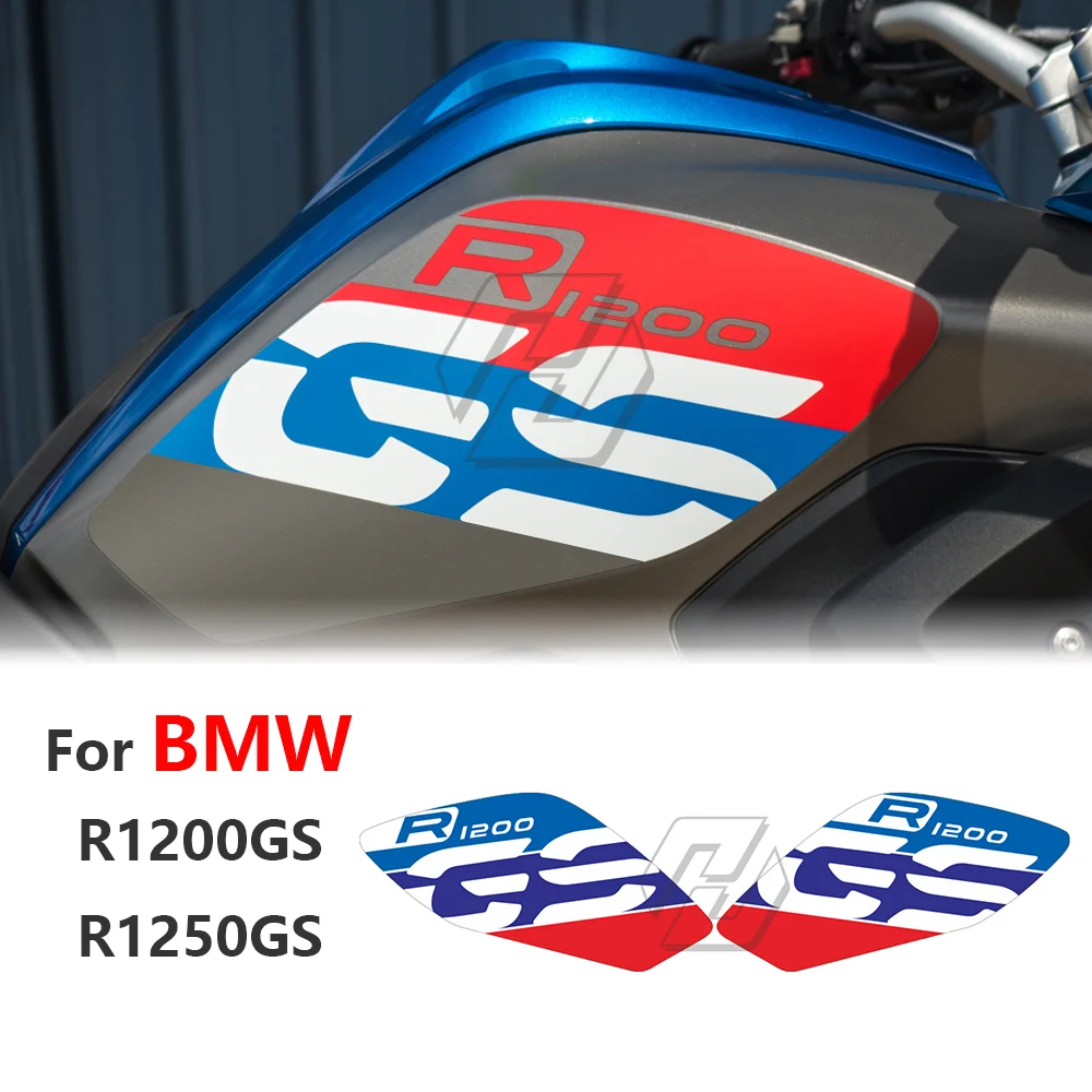 For BMW R1200GS R1250GS(NOT ADVENTURE) Tank Grip Traction Pad Side Tank Pad Protection Knee Grip Mat Tank Rubber Sticker motorcycle accessorie side tank pad protection knee grip traction for bmw motorrad r1200gs hp 2019 2022 r1250gs 2019 2022