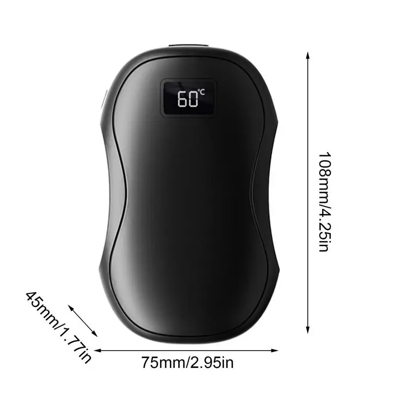 Magnetic Hand Warmers 2 in 1 Pocket Heater with Digital Display 3 Heat Settings Double-Sided Heating Magnetic Split Hand Warmer portable hand warmer