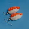 cute kawaii Shrimp Sushi Sashimi earrings resin mini simulation food dangle earrings 1