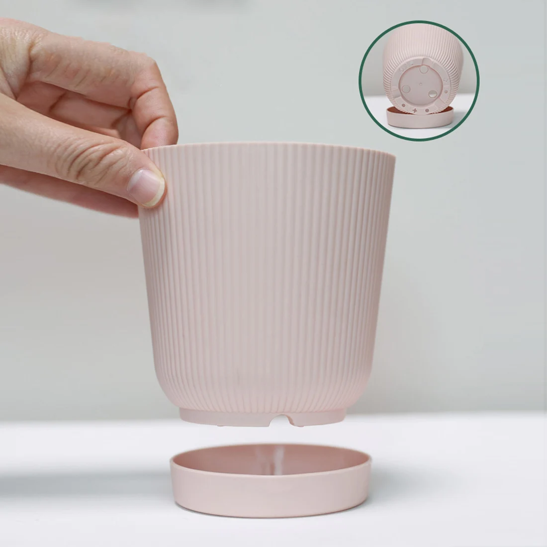 

Automatic Water-absorbing Flower Pot Convenient Plant Pot Plastic Bar Decorative Flowerpot Flower Holder Pot горшок для цветов