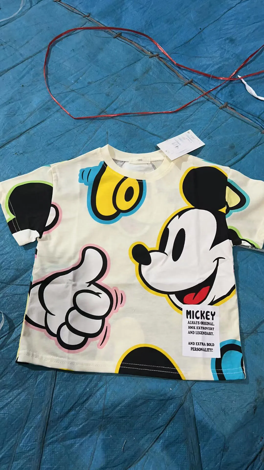 Disney Mickey Mouse T-shirts For Kids Babies Summer Wear 9m-6t