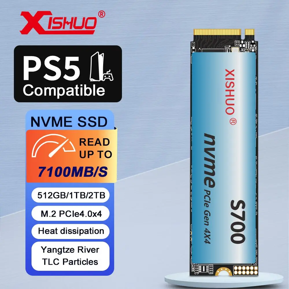 XISHUO SSD NVME M.2 2280 PCIe4.0 7400MB/s NVMe SSD 512GB 1TB HDD