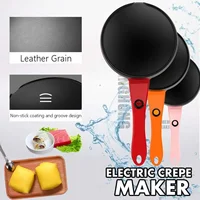 Electric Crepe Maker Pancake Machine 18cm Non-Stick Griddle US Plug 1