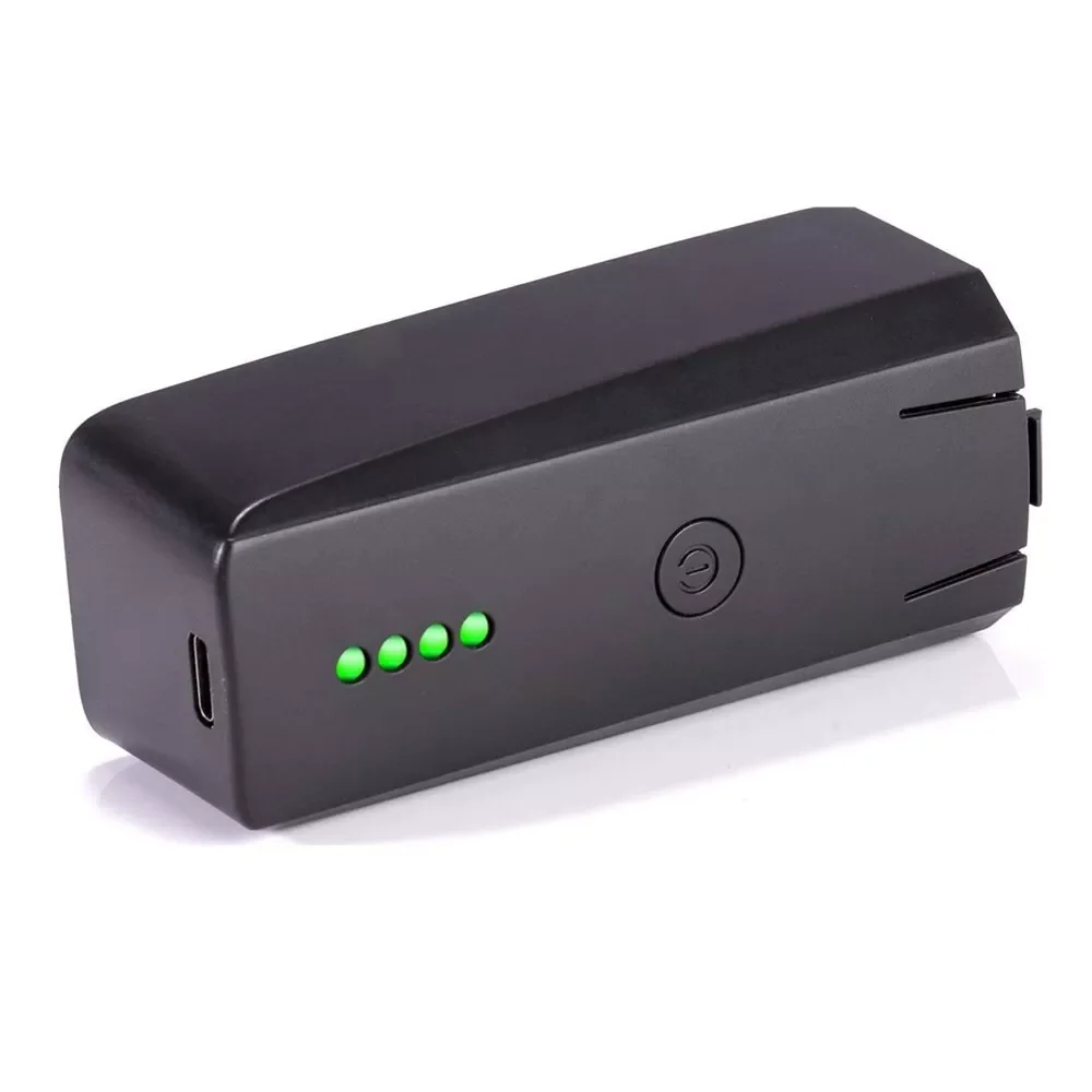 Batterie LiPo rechargeable haute capacité pour drone Parrot Anafi, vue de face avec connecteurs.