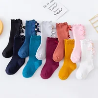 Lawadka Cotton Kid Girls Socks Princess Children's Knee High Socks Beauty Baby Leg Warmers Toddler Socks For Girls 0-1 Years Old 1