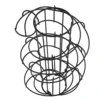 Kitchen Egg Rack, Spiral Egg Basket, Iron Practical Egg Storage Rack, Storage Rack Black 6