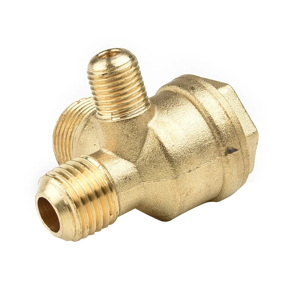 1pc Check Valve Brass Air Compressor Accessories Air Pump Check Valves Cut Off Valve 10*14*16mm