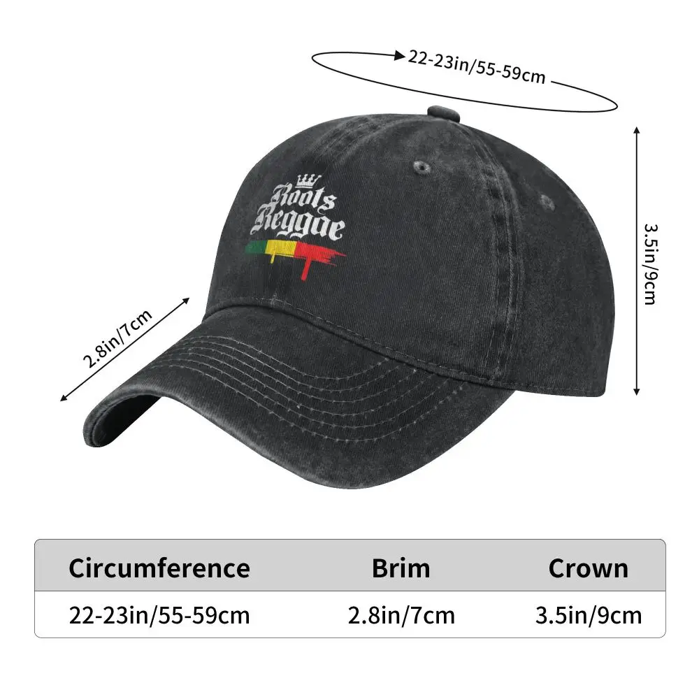 Get Up Stand Up Reggae Rasta Baseball Cap Vintage Distressed Denim Washed Bob Marley Snapback Hat Unisex Adjustable Fit Cap