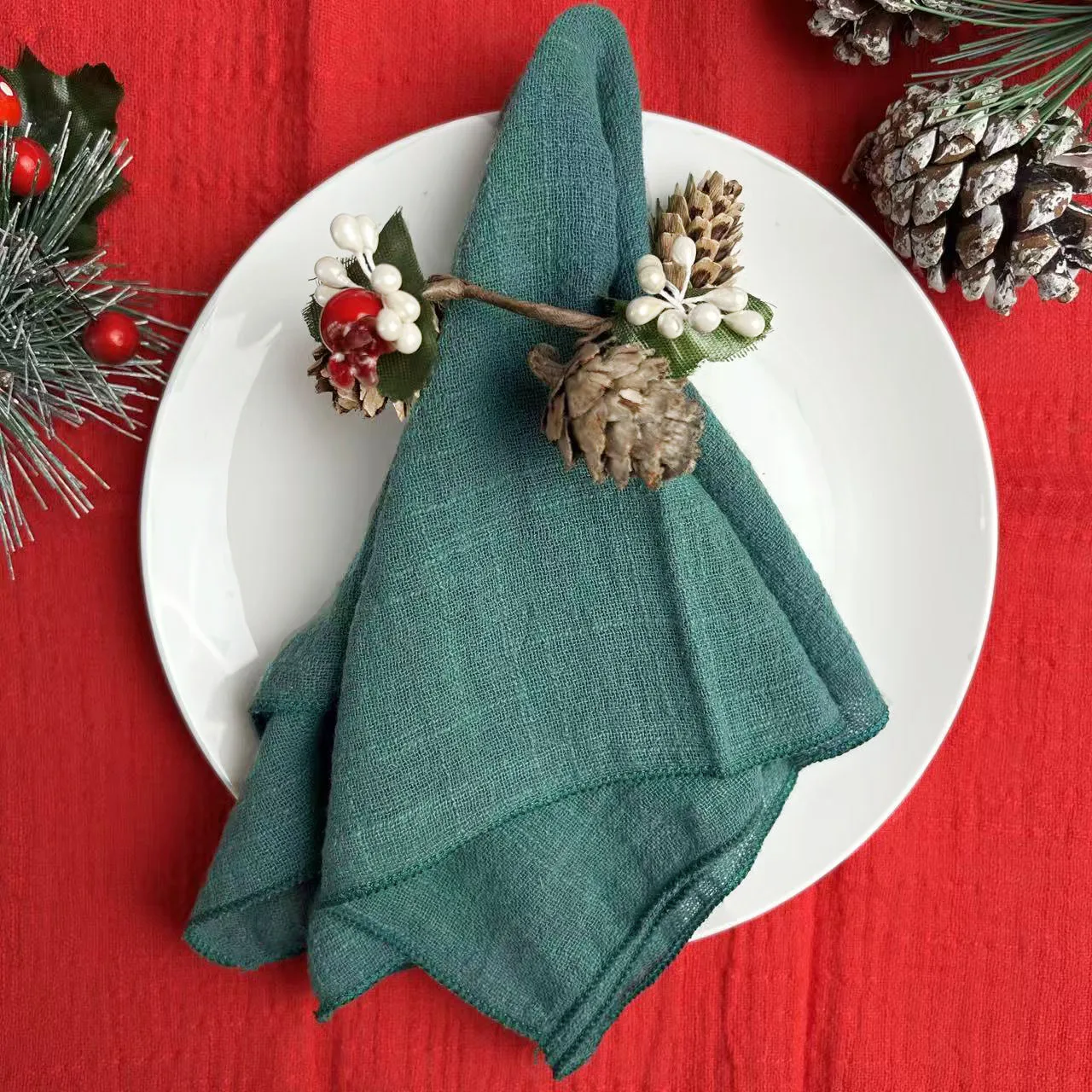 10pcs 수제 거즈 냅킨 30X30cm 목화 천 냅킨 패브릭 냅킨 거즈 테이블 타월 웨딩 파티 베이비 샤워 세트