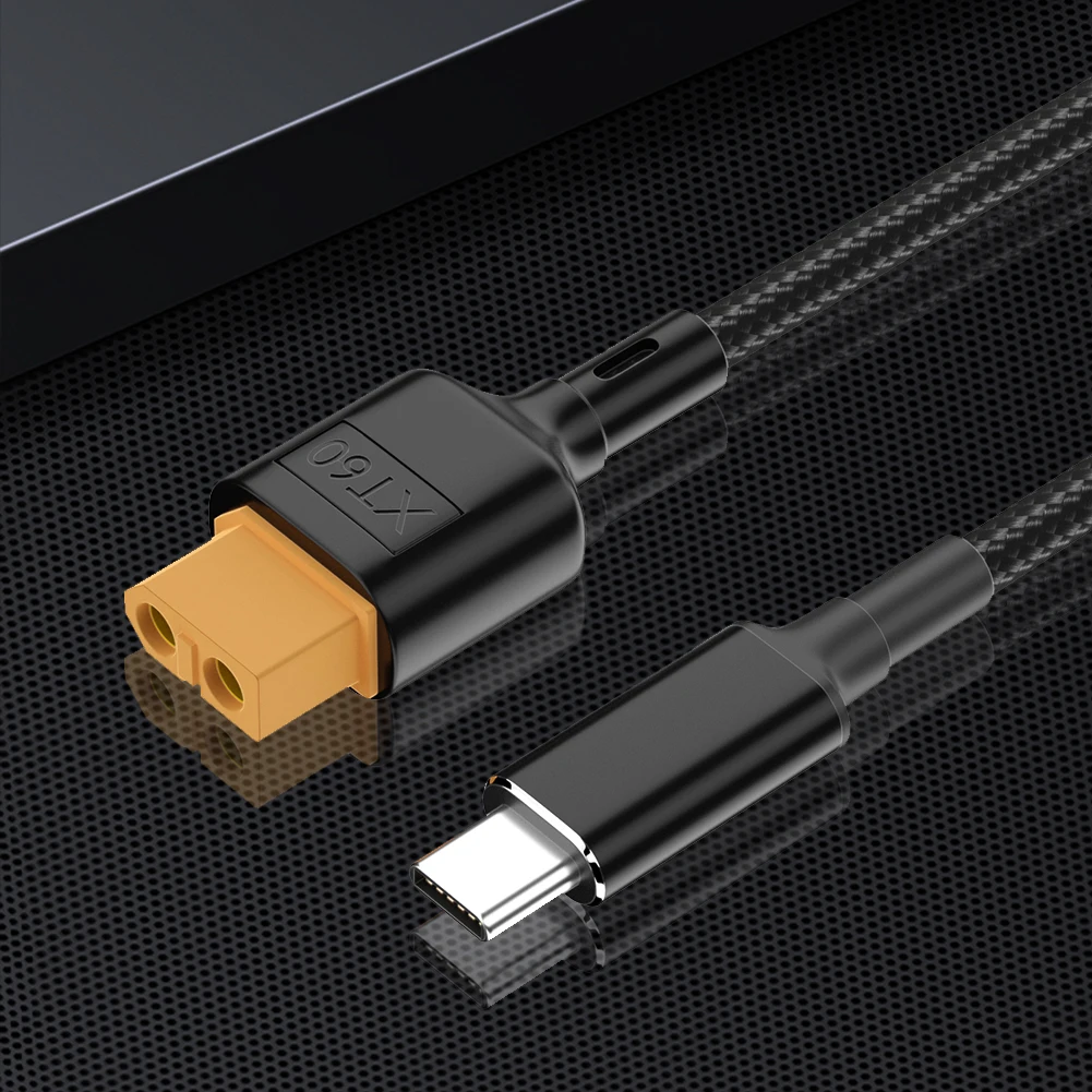Power Charging Cable XT60 To Type-C PD2.0 100W 20V 5A Adapter Line 50cm/100cm Drone Robot Aircraft Parts for ToolkitRC SC100