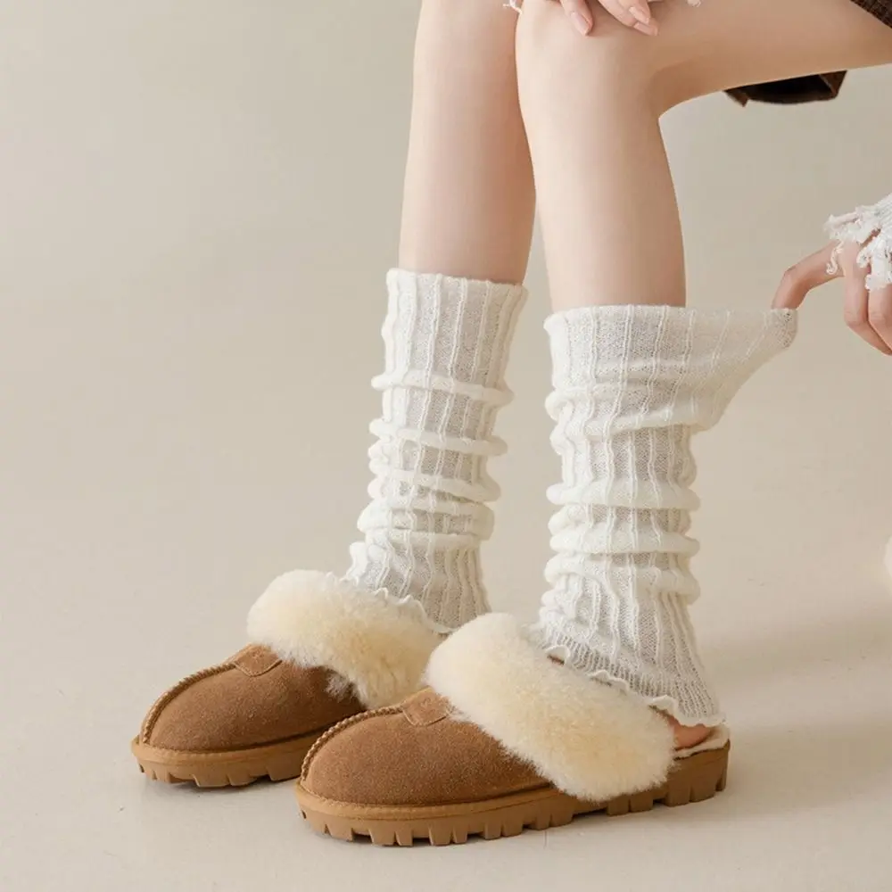 Fashion Knitting Leg Warmers Cute Sweet Lolitas Knitted Socks Boot Socks Women Girls