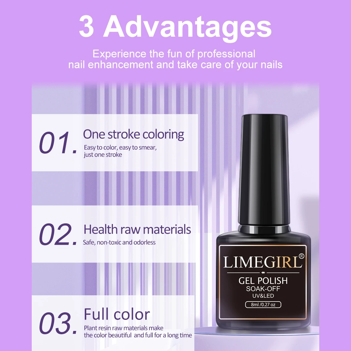 Professional Acrylic Nail Polish Set with Drying Lamp