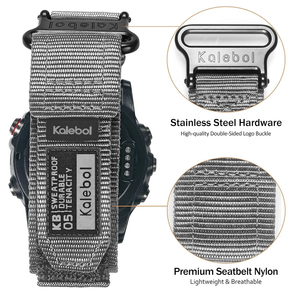 Premium Nylon Loop Strap - Replaceable Wristband Belt