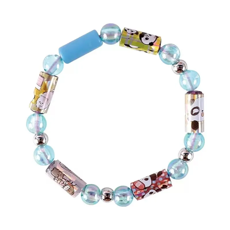 DIY Creative Sticker Bracelet Kit - Bead and Stationery Craft Set