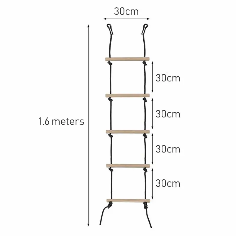 Outdoor Toys Kids Outdoor Toys Children Climbing Rope Ladder Wooden Swing Kids Indoor Outdoor Tree Playground Recreation Play Game Bodybuilding Set