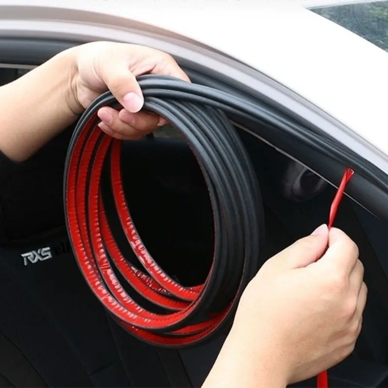 

Car Door Double Seal Strip Auto Rubber Sealing Strips Car Door Guard Noise Insulation Soundproof L-type Noise Seal Strip