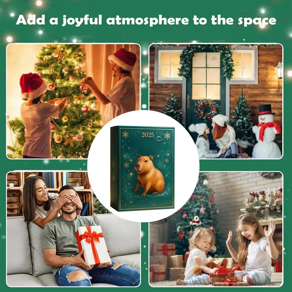 Calendrier De L'Avent Capybara 2025 Calendrier De Compte à Rebours De