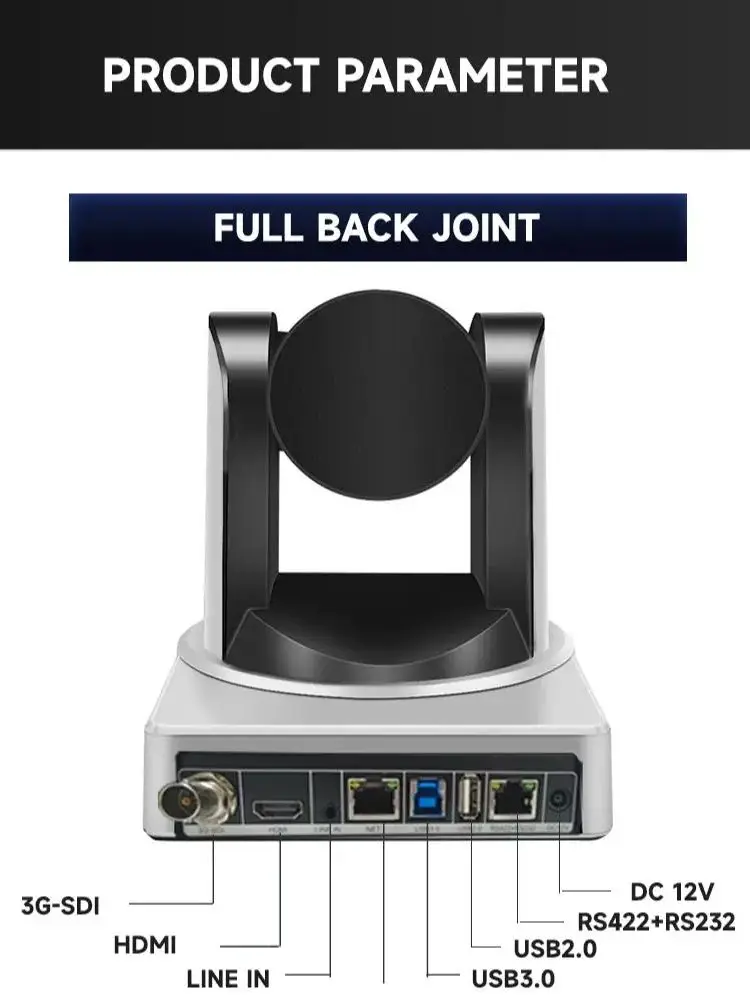JIANSHIAV 교회 회의용 회의 카메라, 4K SDI PTZ 카메라, HDMI IP 라이브 스트리밍 카메라, 지지대 POE NDI, 10X, 12X, 20X 줌