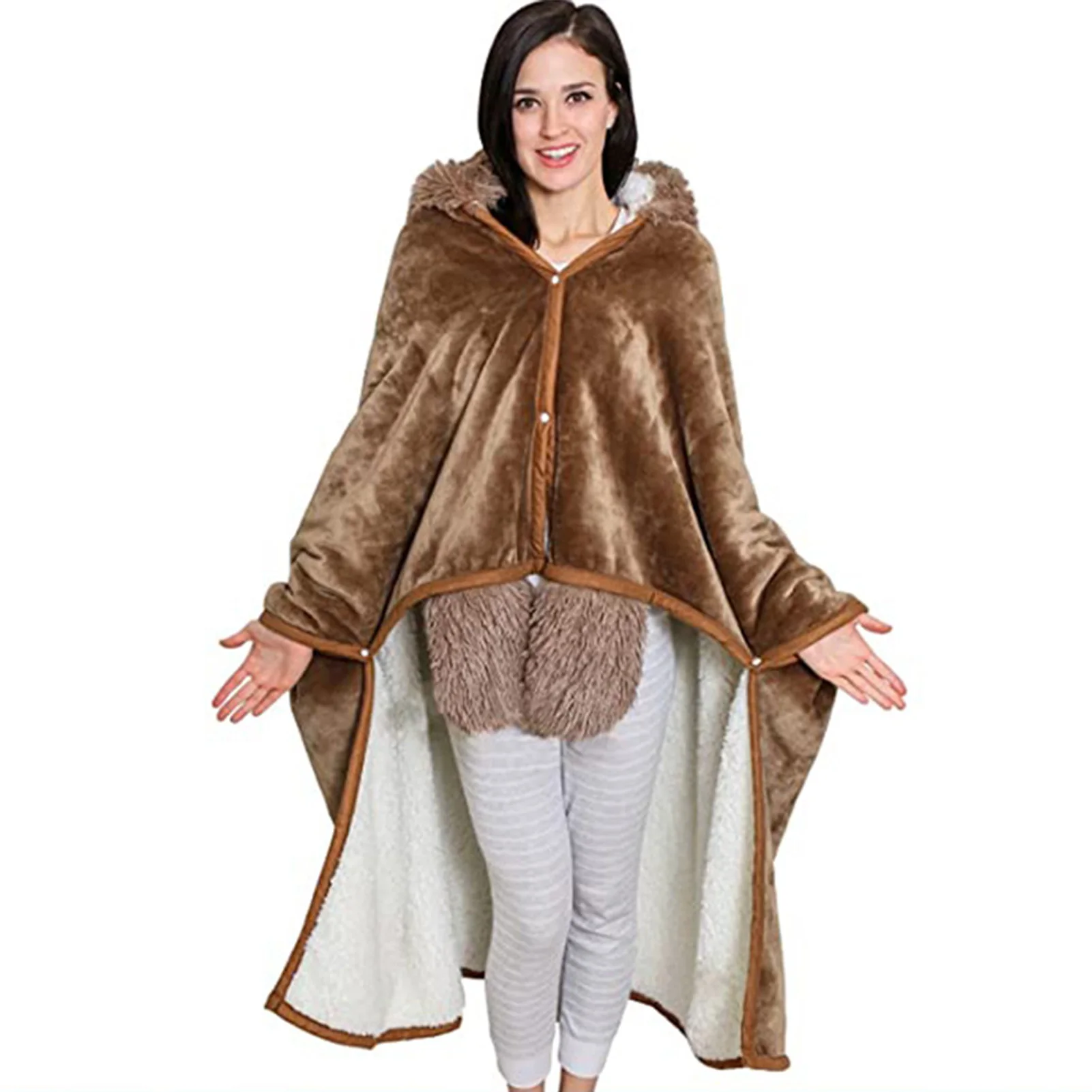 

Oversized Sloth Hooded Blanket Odorless and Environmentally Friendly Suitable for Watching TV Reading