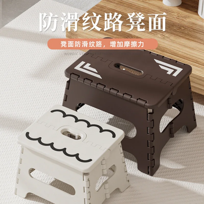 

Folding Stool Portable Portable Mini Bench Children's Outdoor Stool Household Adult Plastic High Stool
