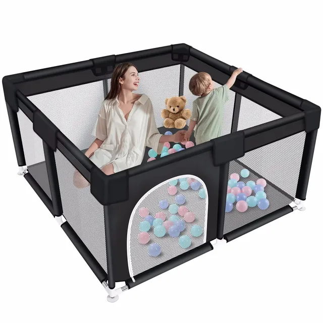 Large Square Baby Playpen 1