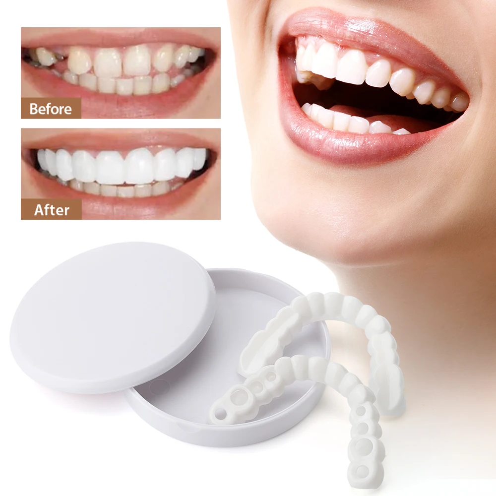 1 Pair Fake Braces Dental Care Tooth Prosthesis Upper Lower Teeth Cover 1-pair-fake-braces-dental-care-tooth-prosthesis-upper-lower-teeth-cover