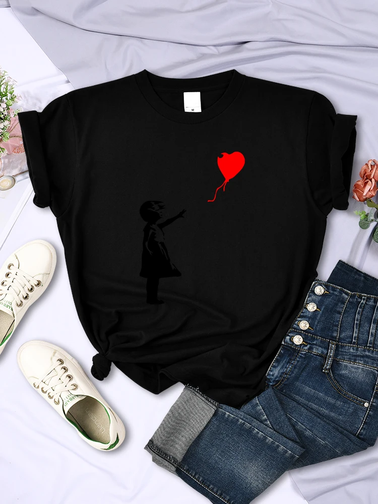 ตัวเลือกสินค้า เสื้อยืดลายบอลลูน ใส่สบายสไตล์ Street Hip Hop