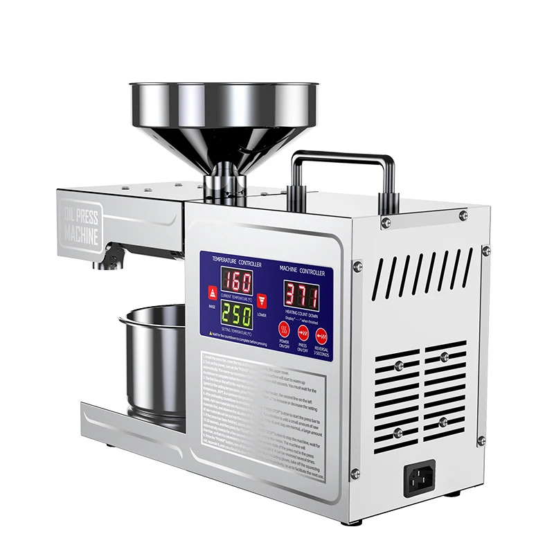 B03S Intelligent Oil Press 3-6KG/H Stainless Steel Household Oil Press 820W Fully Automatic Small Edible Oil Processing 5