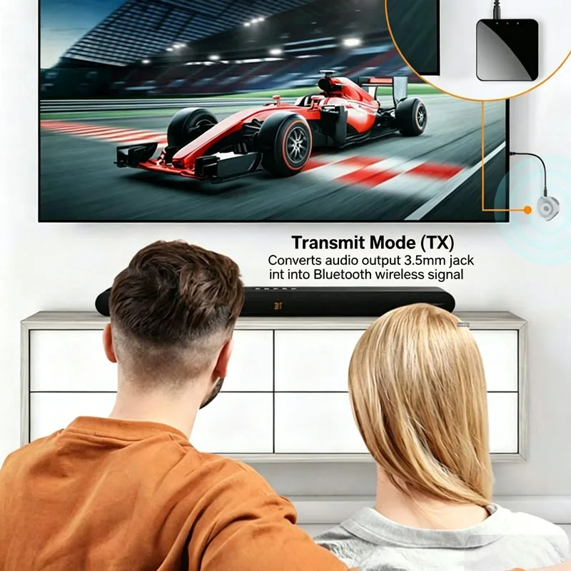 KEBIDUMEI 블루투스 6.0 오디오 수신기 송신기 3.5mm AUX(마이크 포함) 차량용 스피커용 HIFI 스테레오 무선,Bluetooth 6.0 Audio Receiver Transmitter 3.5m