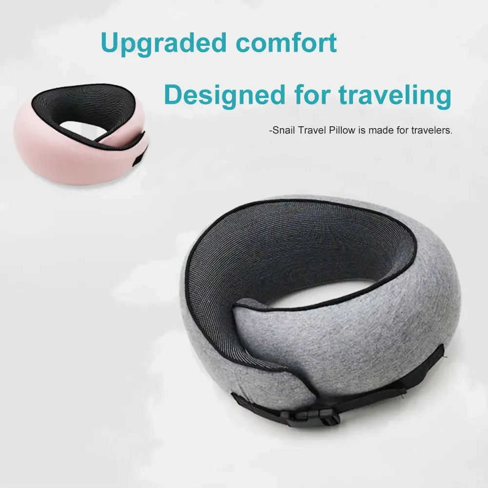 Airplane Neck Pillow Soft U-shaped Travel Pillow Rebound Head Support Pillow Comfy for Airplane Office