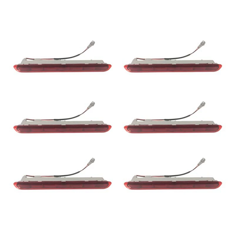 

6X Dynamic Third 3Rd Brake Light, Rear Tail Light Stop Lamp For Toyota Hilux Revo Vigo 2015 2016 2017 2018 Red Shell