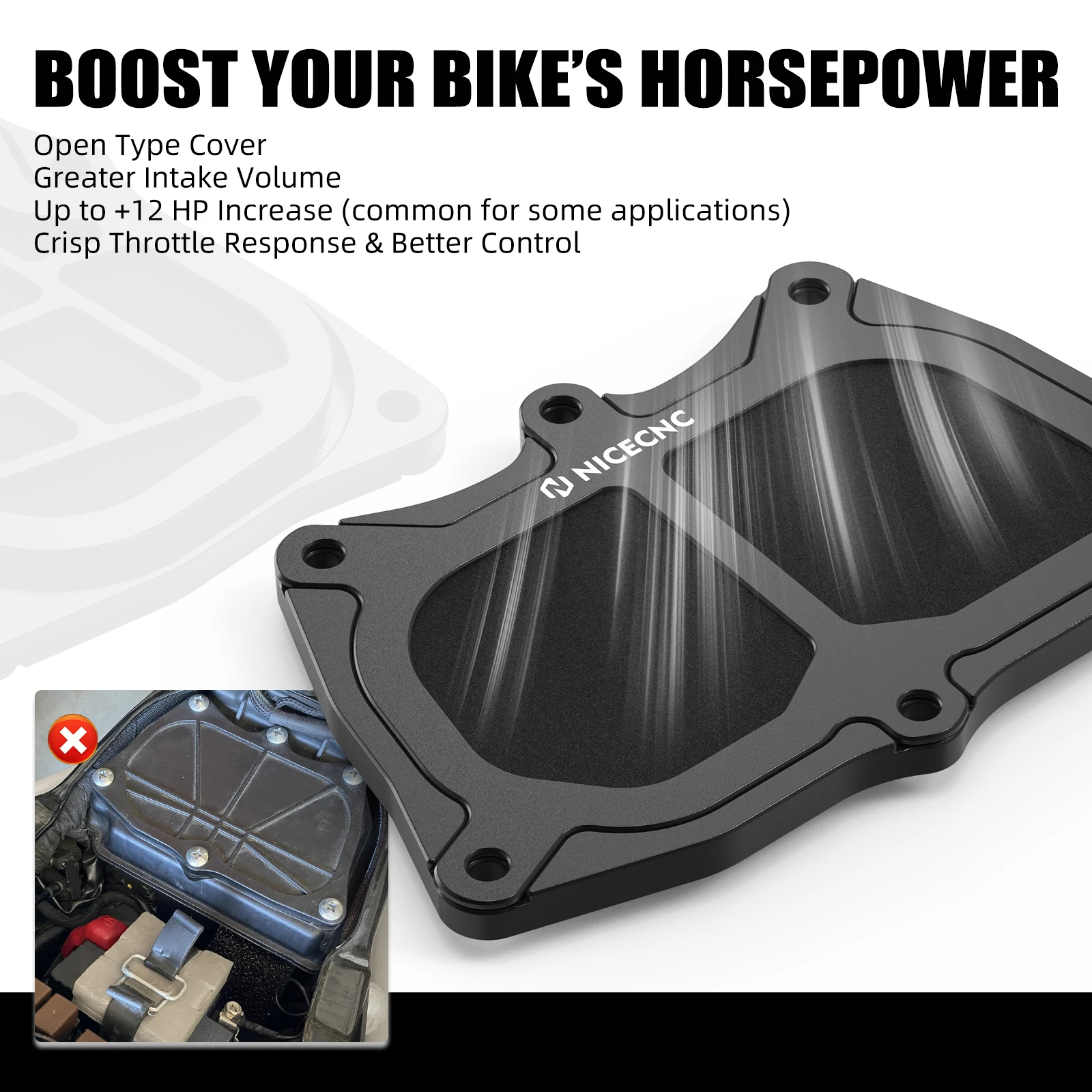 Für KTM 390 Adventure 2021-2024 Luftfilterbox-Abdeckung 125 200 250 390 Duke 2017–2023 Husqvarna Svartpilen Vitpilen 401 2021–2023 – Detail 5