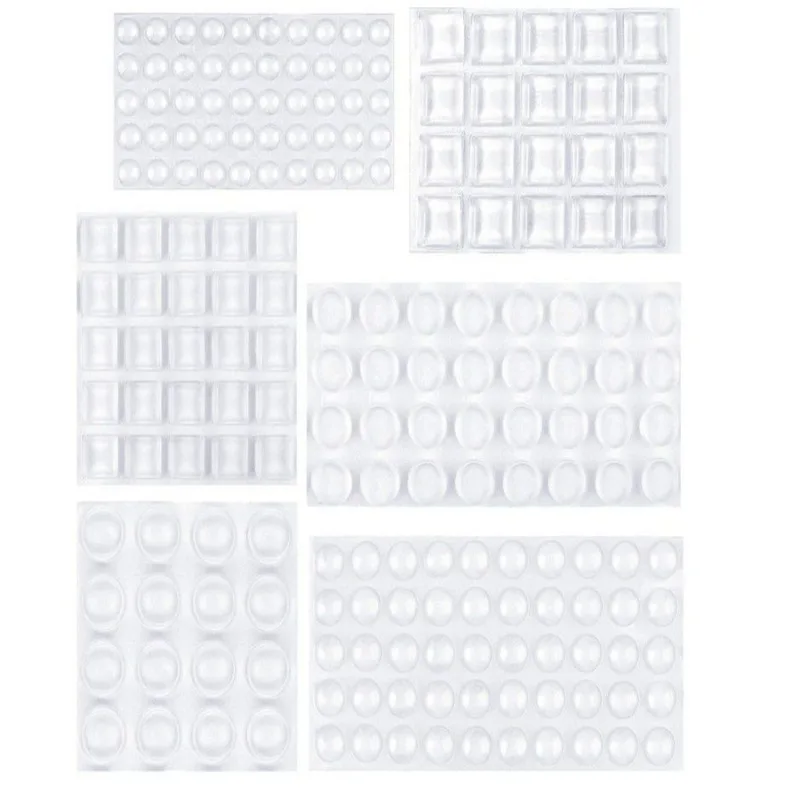 Door Stopper Silicone Door Stopper Door Stopper Bumpers Silicone Rubber Bumpers Silicone Door Sticker Transparent Grain Silencer Sticker Silicone Door Stopper Self-Adhesive Furniture Protective Pads Bumper Damper Cushion