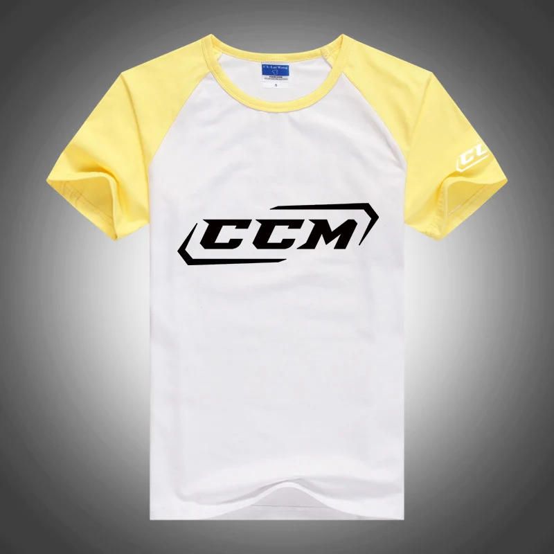 CCM 2023 summer printed comfortable sportswear high street color matching short sleeve hip-hop T-shirt