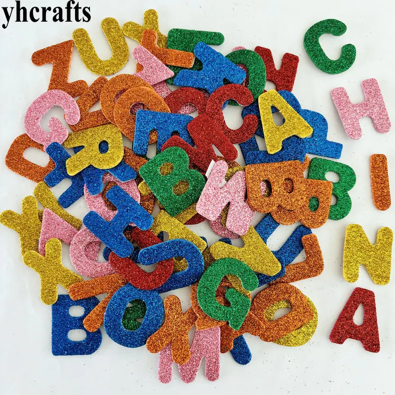 Gomma Glitter 150 Pezzi: Adesivi In Schiuma Con Lettere E Numeri Colorati Per Bambini, Fai Da Te E Decorazioni Scolastiche