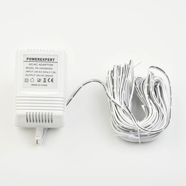 1pcs Doorbell Transformer  24V/500mA Supply Power Adapter With Ring Doorbell Screwdri Security Protection Doorbells 1