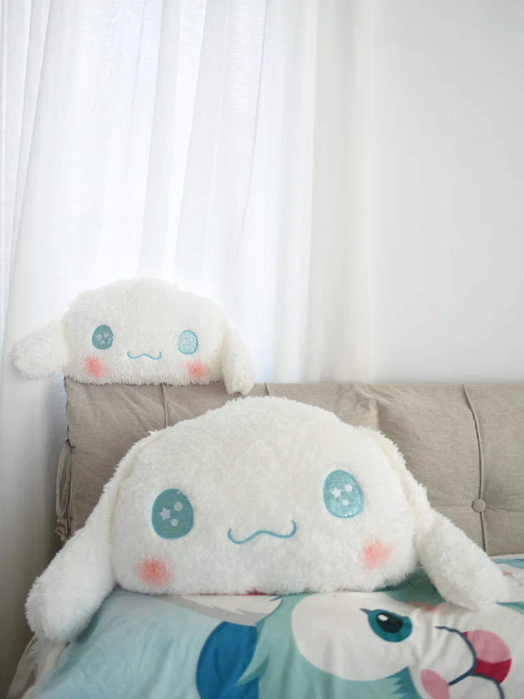 thumbnail image 3 of Lindo y esponjoso japonés CINNAMOROLL, cojín trasero de gran tamaño, almohada decorativa para sofá, peluche abrazable, grueso, suave y cómodo, 3 of 5