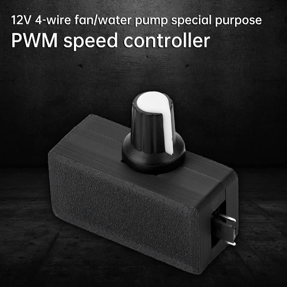 DC Motor Speed Controller Fan Speed Controller 12V 4-Pin PWM Pulse Width Modulation DIY Heatsink Control Switch Type C Interface