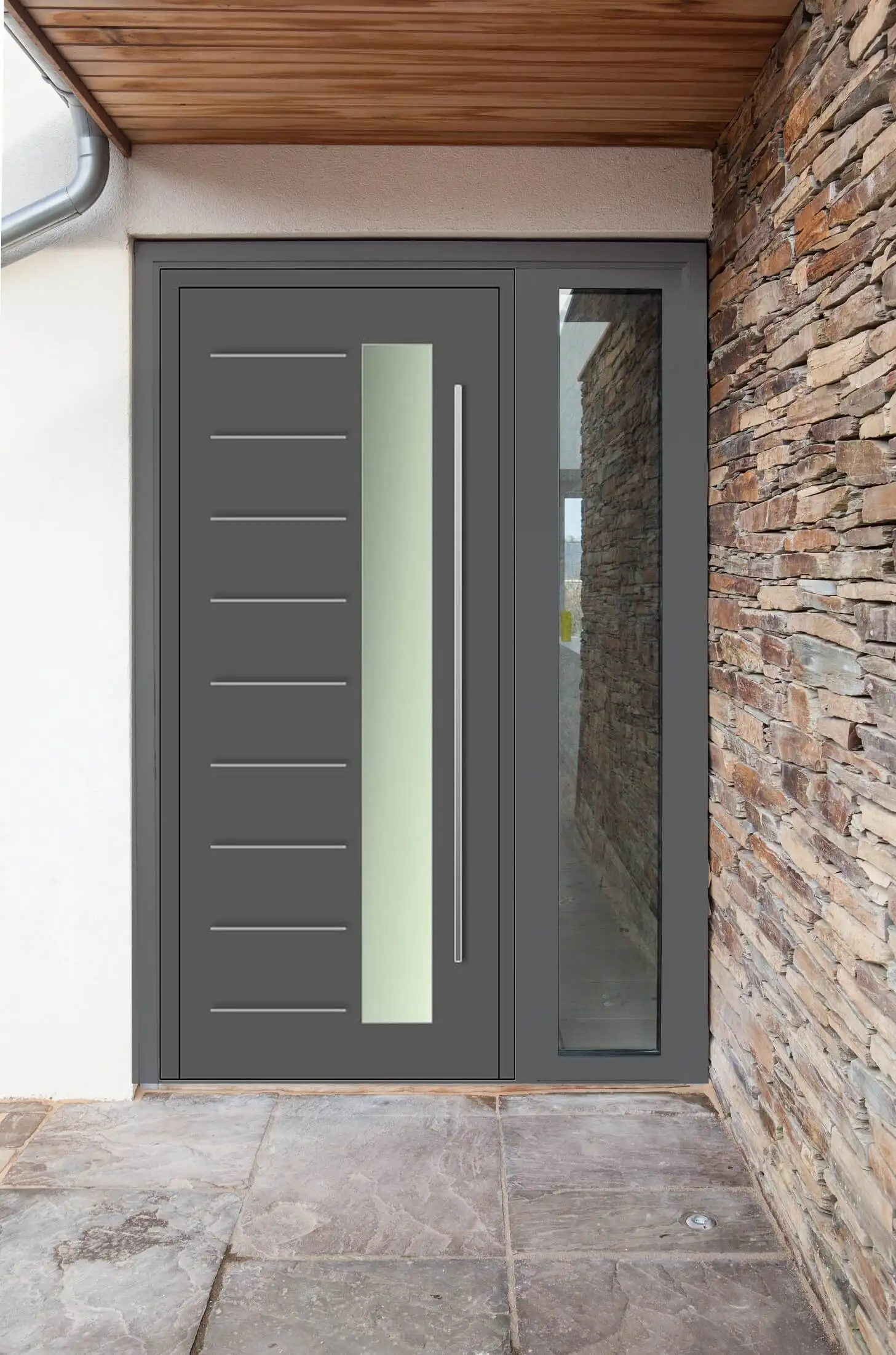 Security Door for Home Decoration Villa Exterior Door Modern Design Aluminum Entrance Front Doors for House