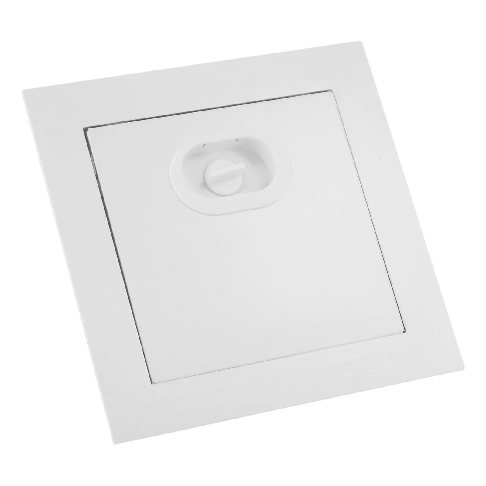 1pc Access Panel Inspection Port Galvanized Aluminum Alloy Access Doors Wall Ceiling White Hatch Cover With Rotary Switch access panel