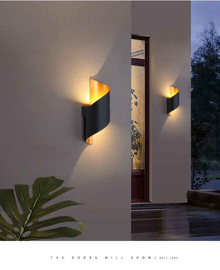 Outdoor Wall Lamp Waterproof Corridor Outdoor Living Room Nordic Modern Minimalist Balcony Corridor Lighting Fixtures