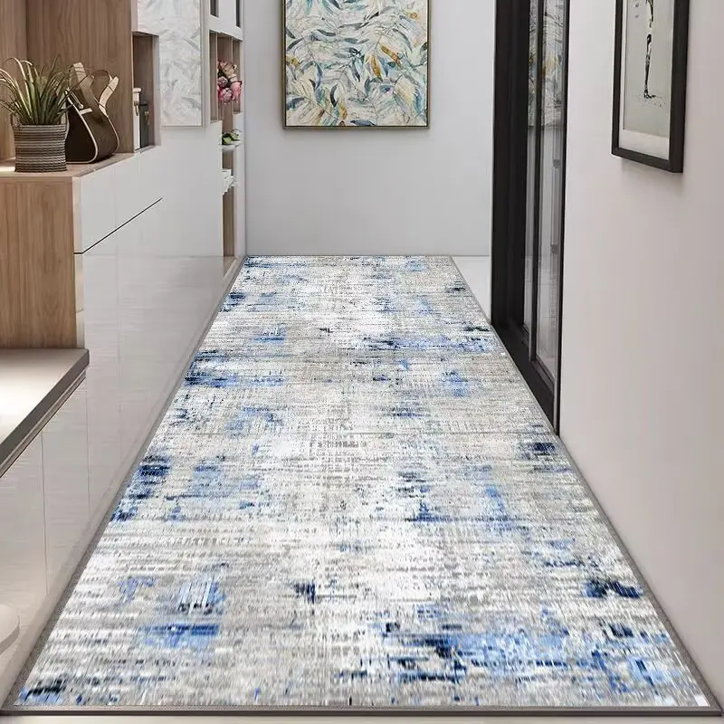 Abstract Style Long Hall Carpet Runner Hotel Decoration Hallway Area Rugs Stairway Anti Slip Carpets Living Room Aisle Floor Mat 4