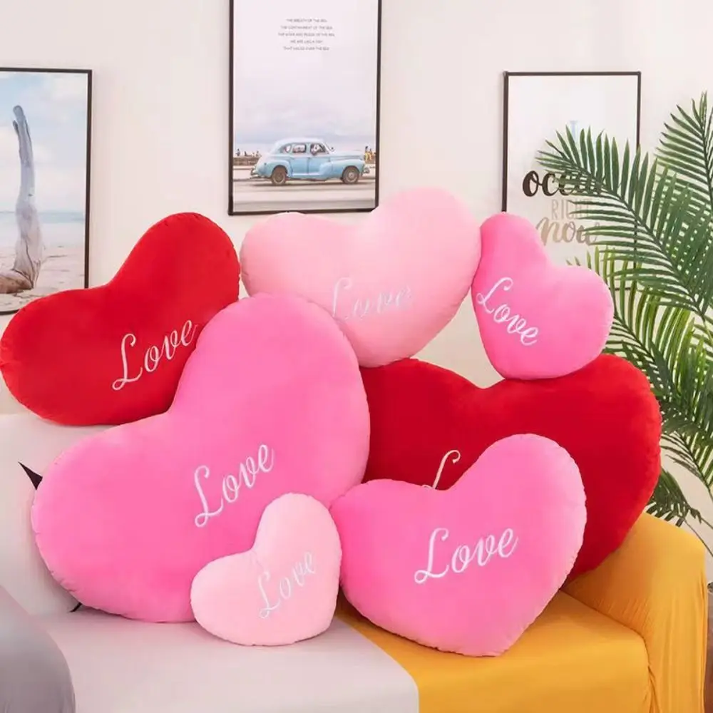Soft Heart Plush Toys Soft Pillow PP Cotton Stuffed Pillow Kawaii Lovely Gift for Birthday Valentines Day Decorative Home Decor 3