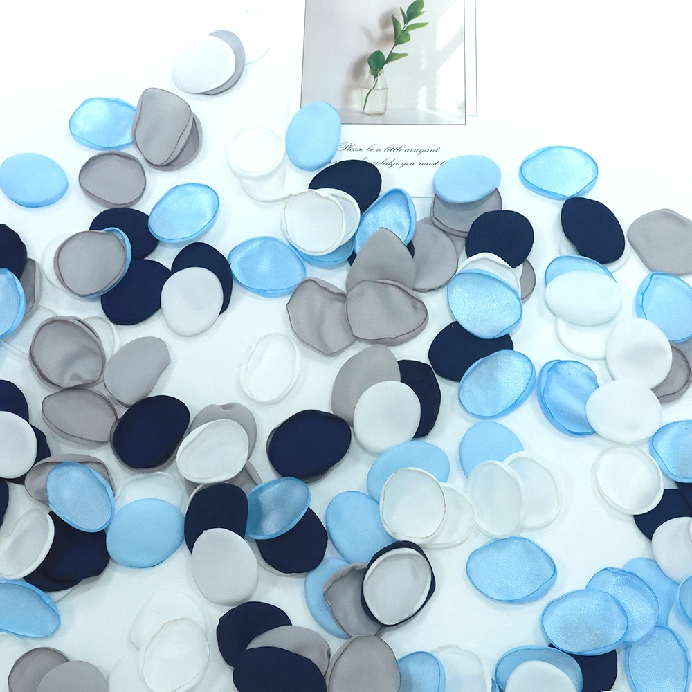 100pcs 현실적인 실크 장미 꽃잎 웨딩 장식 장미 꽃잎 인공 꽃 결혼 테이블 장식 꽃 소녀 꽃잎