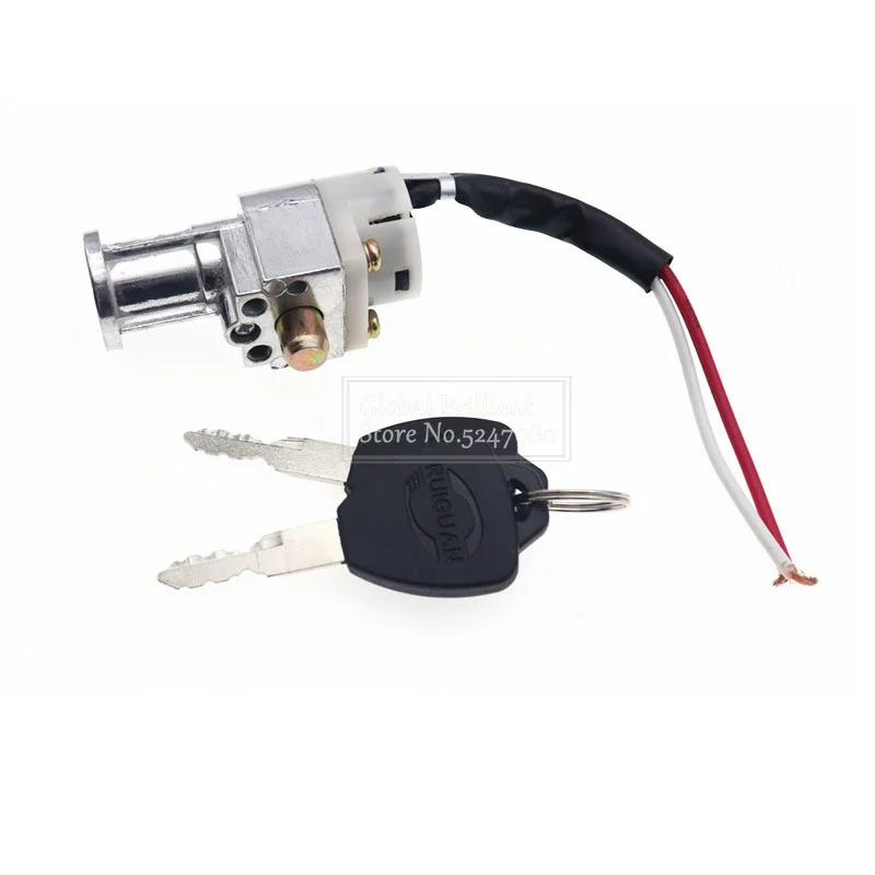Battery Chager Mini Lock 2 Keys Universal Motorcycle Performance For Motorcycle Electric Bike Scooter E-bike