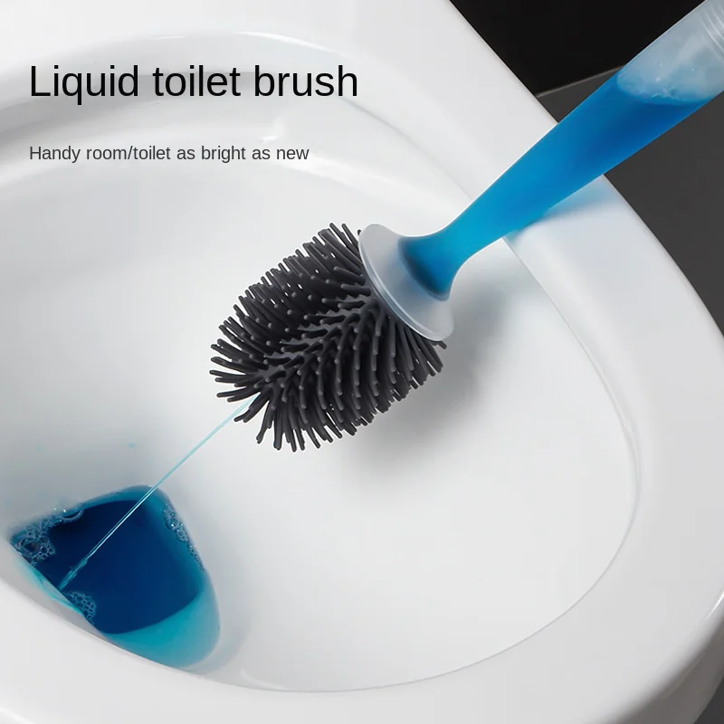 

Набор силиконовых щеток для унитаза, многоразовый дозатор ручек, скребок для ванной комнаты, чистящая щетка для туалета
